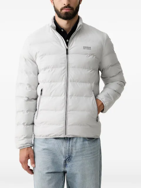 GUESS USA quilted high-neck jacket Grey M6RL0IWJ242