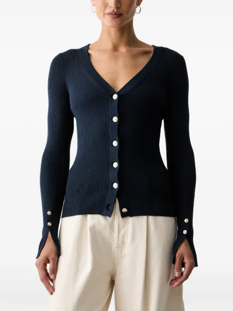 GUESS USA ribbed-knit cardigan Blue W6YR11Z0950