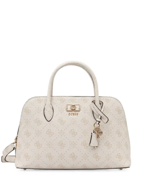GUESS USA Emelie monogram-print logo-plaque tote bag Neutrals HWGP9928060