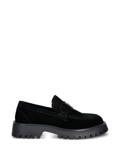 GUESS USA logo-plaque chunky-sole loafers Black FMTZIASUE14