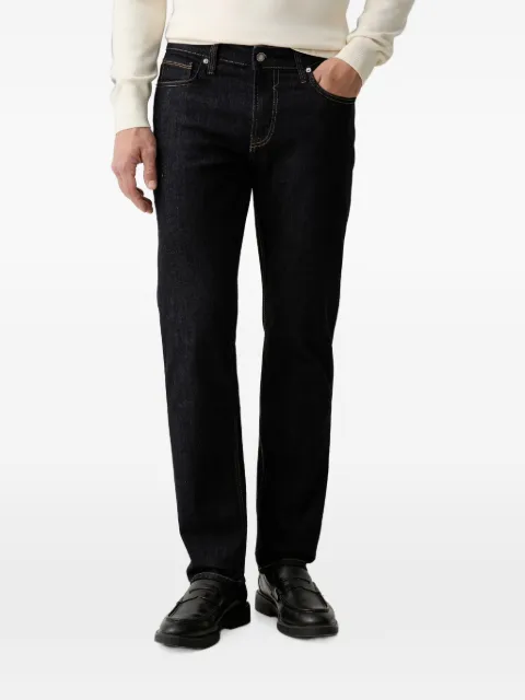 GUESS USA logo-patch straight-leg jeans Blue M6YAN2D1472