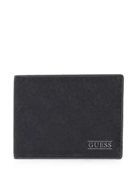 GUESS USA monogram-pattern bifold wallet Black SMBOLJLEA20