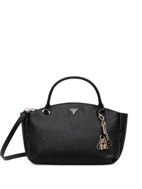 GUESS USA logo-plaque charm-detail tote bag Black HWZG9747060