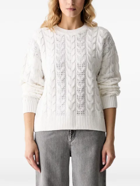 GUESS USA rhinestone-embellished sweater White W6YR21Z0965