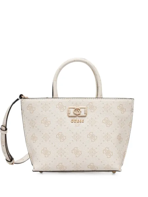 GUESS USA Emelie logo-print monogram-pattern tote bag Neutrals HWGP9928750