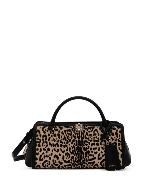GUESS USA Audrey logo-plaque tote bag Brown HWLG9734060