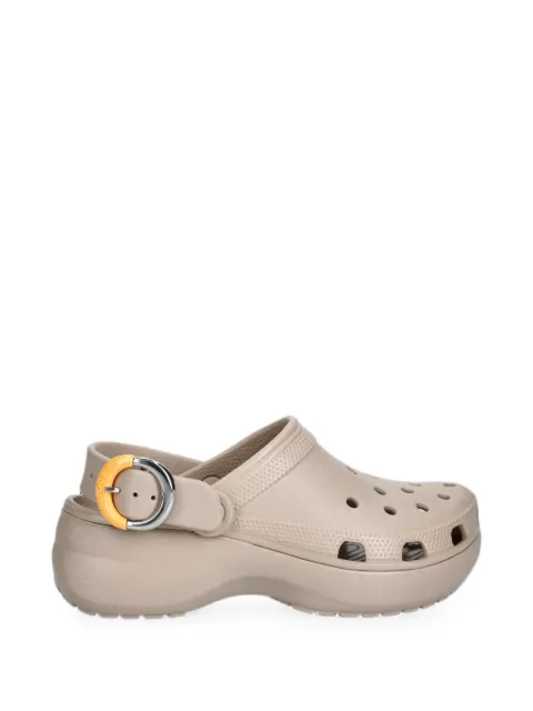 Crocs Platform Dipped Buckle slingback mules Neutrals 2132302NM