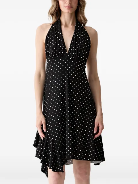 GUESS USA polka-dot ruffled dress Black W6YKAVK6706