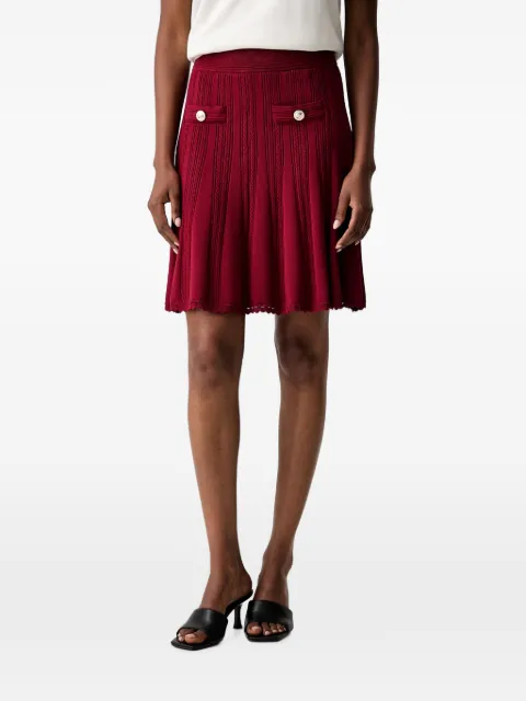 GUESS USA button-detail mini skirt Red W6YD21Z0971