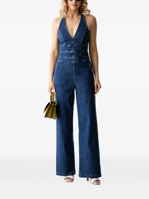 GUESS USA halterneck jumpsuit Blue W6YK45D1431
