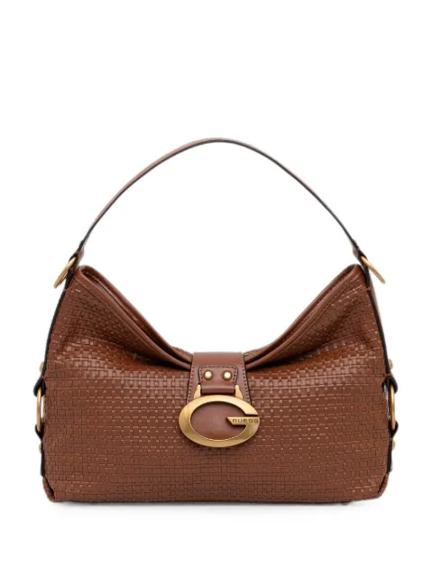 GUESS USA woven-design logo-plaque tote bag Brown HWWW9308180
