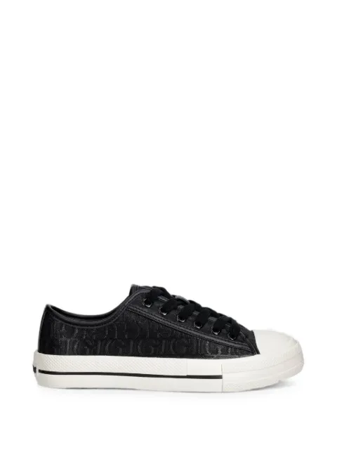 GUESS USA Carey monogram-pattern low-top sneakers Black FLTC3YFAL12