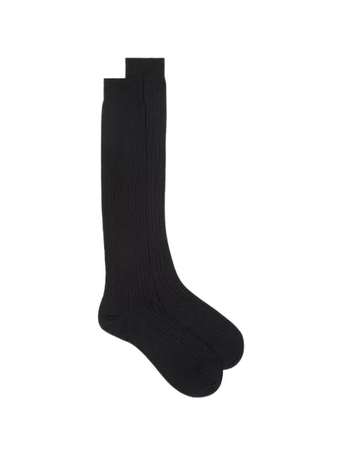 Loro Piana Sottile ribbed socks Black FAQ0936