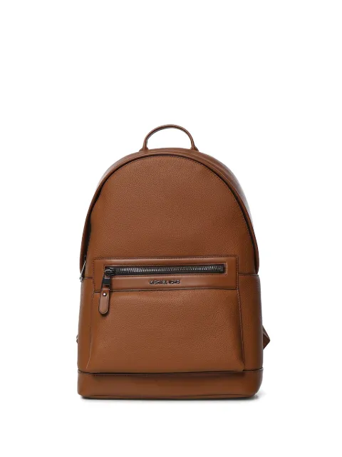 Michael Kors Jet Set pebbled-leather backpack Brown 33T6LJSB2L230