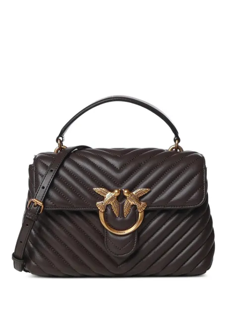 PINKO mini handbag Lady Love bag puff chevron Brown 100044A0GK
