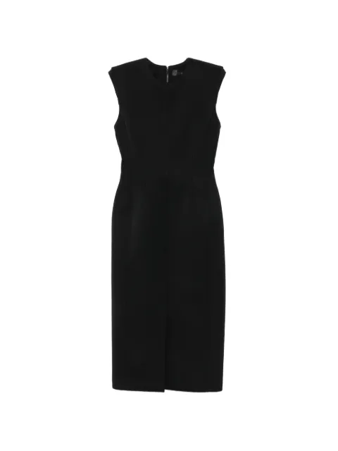 Mugler padded-shoulder midi dress Black 26F1R018691020