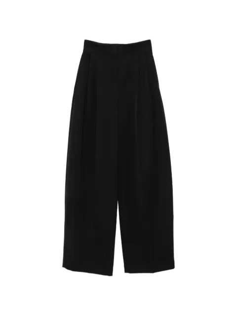 Mugler pleated wide-leg trousers Black COM1PA05291020
