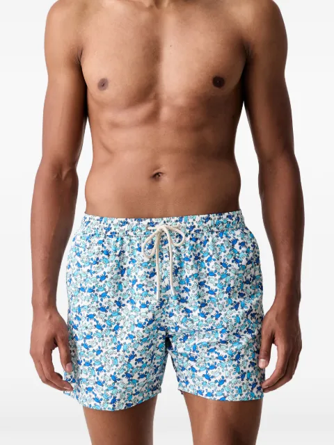 MC2 Saint Barth Lighting crab-print drawstring swim shorts White LIG0003