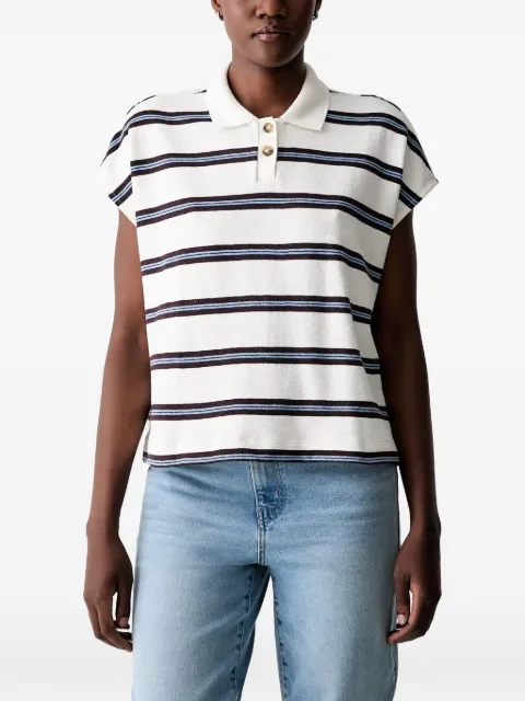 Marc O'Polo striped short-sleeve polo shirt Neutrals 5000010209