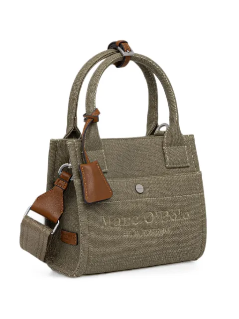 Marc O'Polo small logo-embroidery tote bag Green 5000010864