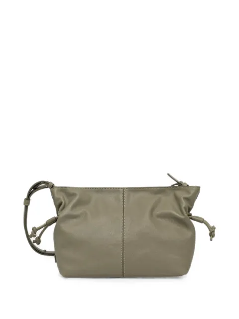 Marc O'Polo small Simona drawstring-fastening leather cross body bag Green 5000010837