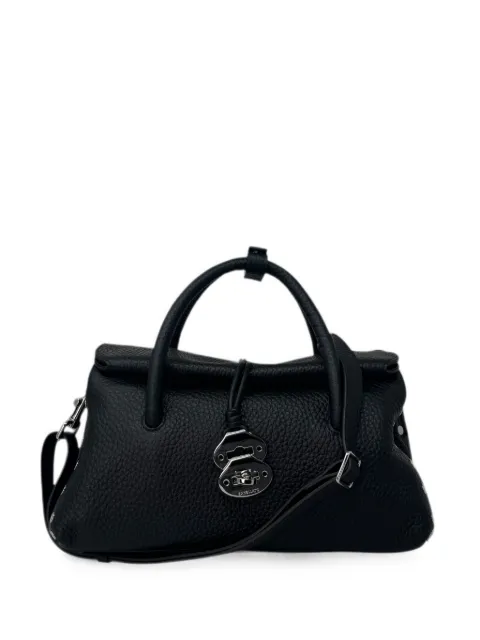 Zanellato small Dotta Centauro studded leather shoulder bag Black 0687501120000