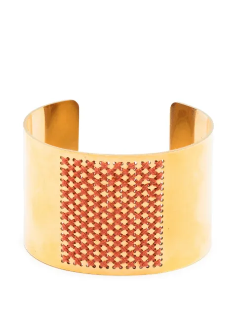 L'EIGHT STUDIO woven cuff bracelet Gold BR05GLCST