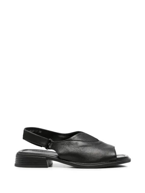 SERGIO MORETTI FIRENZE touch-strap slingback sandals Black 604426135BLK