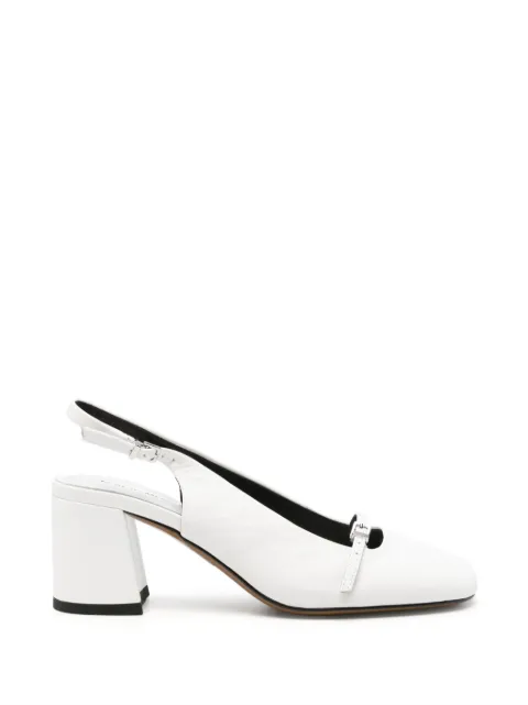 SERGIO MORETTI FIRENZE buckle-detail slingback pumps White 604426133WHI