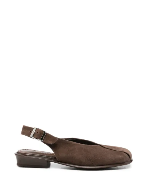 SERGIO MORETTI FIRENZE buckle-fastening slingback loafers Brown 604426156BRW