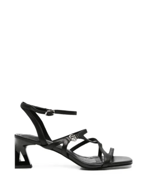 SERGIO MORETTI FIRENZE strappy cutout-heel sandals Black 604426159BLK