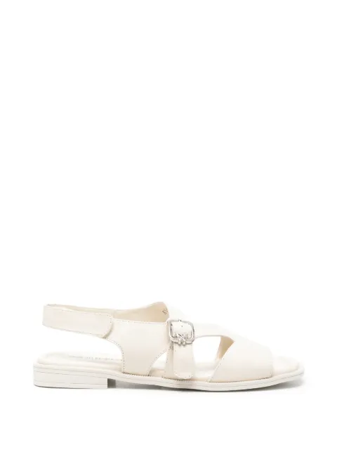 SERGIO MORETTI FIRENZE buckle-fastening touch-strap sandals Neutrals 604426147WHI