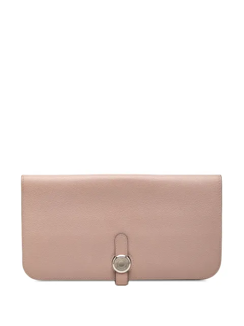 Hermès Pre-Owned 2016 Clemence Dogon Wallet long wallets Pink RVUNRMYT9UIH9UL6
