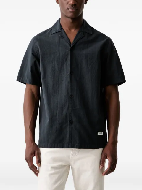Marc O'Polo short-sleeved camp-collar shirt Grey 5000010110