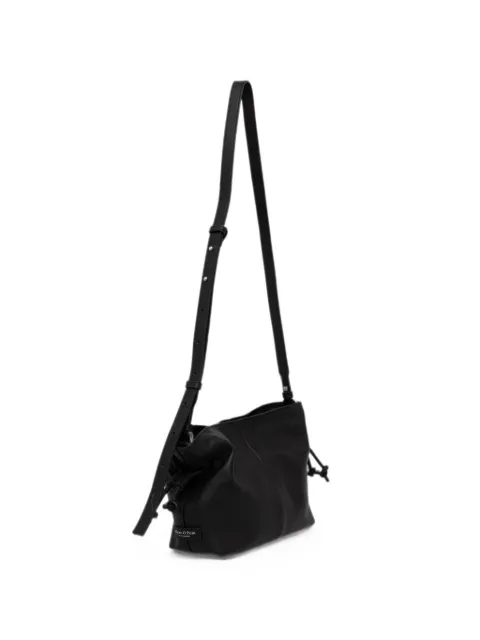 Marc O'Polo small Simona logo-patch drawstring-side cross body bag Black 5000010837