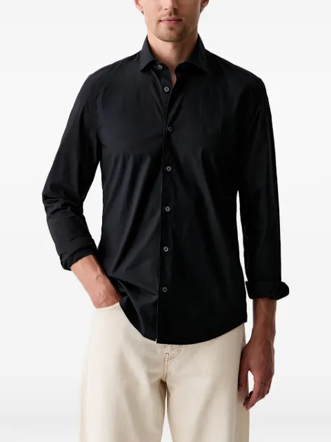 Marc O'Polo logo-embroidered long-sleeve shirt Black 5000014286
