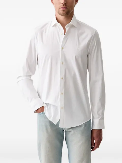 Marc O'Polo logo-embroidered long-sleeve shirt White 5000014286