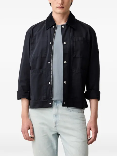 Marc O'Polo corduroy-collar patch-pocket jacket Blue 5000014260