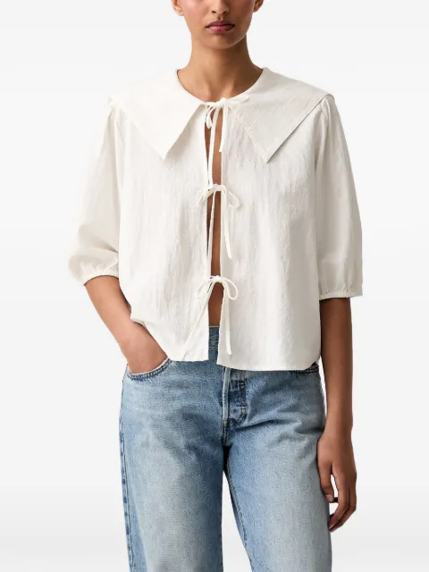 Marc O'Polo sailor-collar tie-fastening blouse White 5000010785