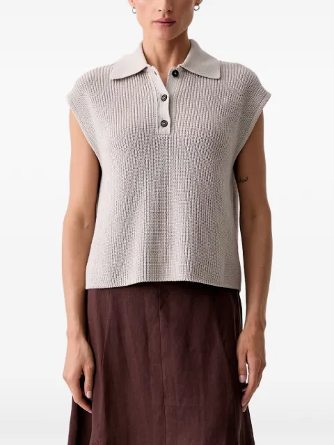 Marc O'Polo ribbed-knit polo shirt Neutrals 5000011953