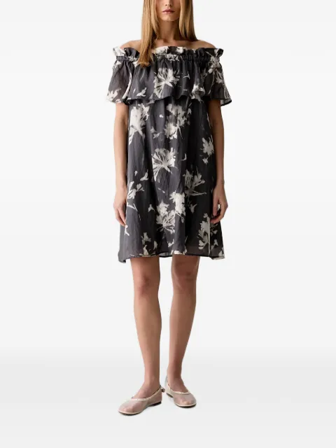 Marc O'Polo Carmen floral-print mini dress Grey 5000014040
