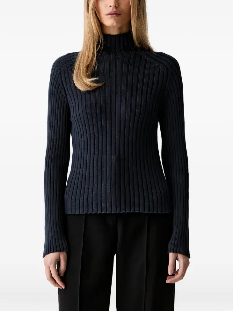 Marc O'Polo ribbed-knit high-neck sweater Blue 5000008826