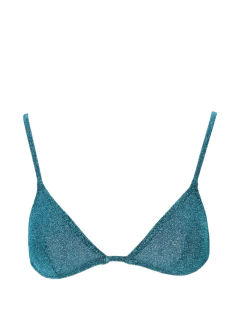 Laura Urbinati lurex-detail triangle bra Blue I7R06LX