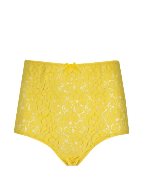 Laura Urbinati floral-lace briefs Yellow E6S02ZM