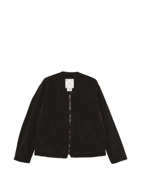 RANRA logo-embroidered zip-up jacket Black AMFW26OW01132