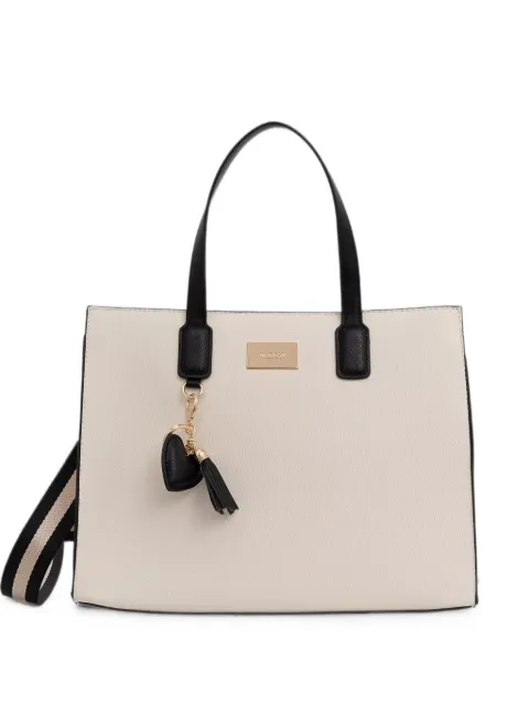 Morgan logo-plaque tote bag White 2SAFIA