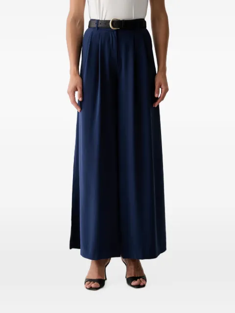 Morgan pleated palazzo pants Blue 261POMAF
