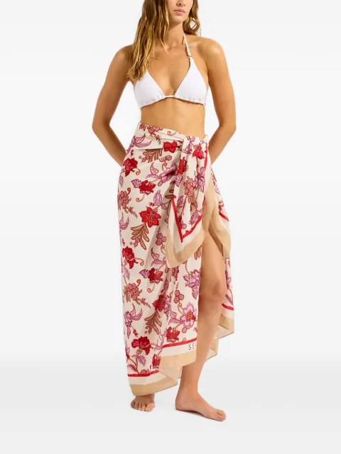 Seafolly floral-print sarong Neutrals 55776SG