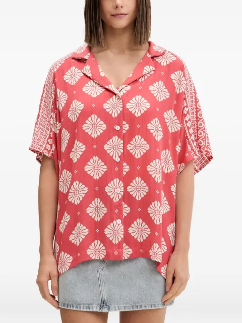 Rip Curl Ventura floral-print short-sleeve shirt Red 06YWSH