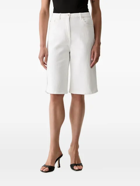 Morgan straight-leg denim shorts White 261SHIRAC